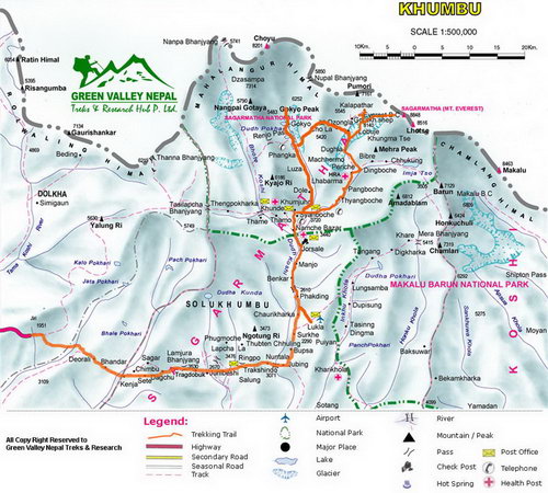маршрут трека к базовому лагерю Эвереста